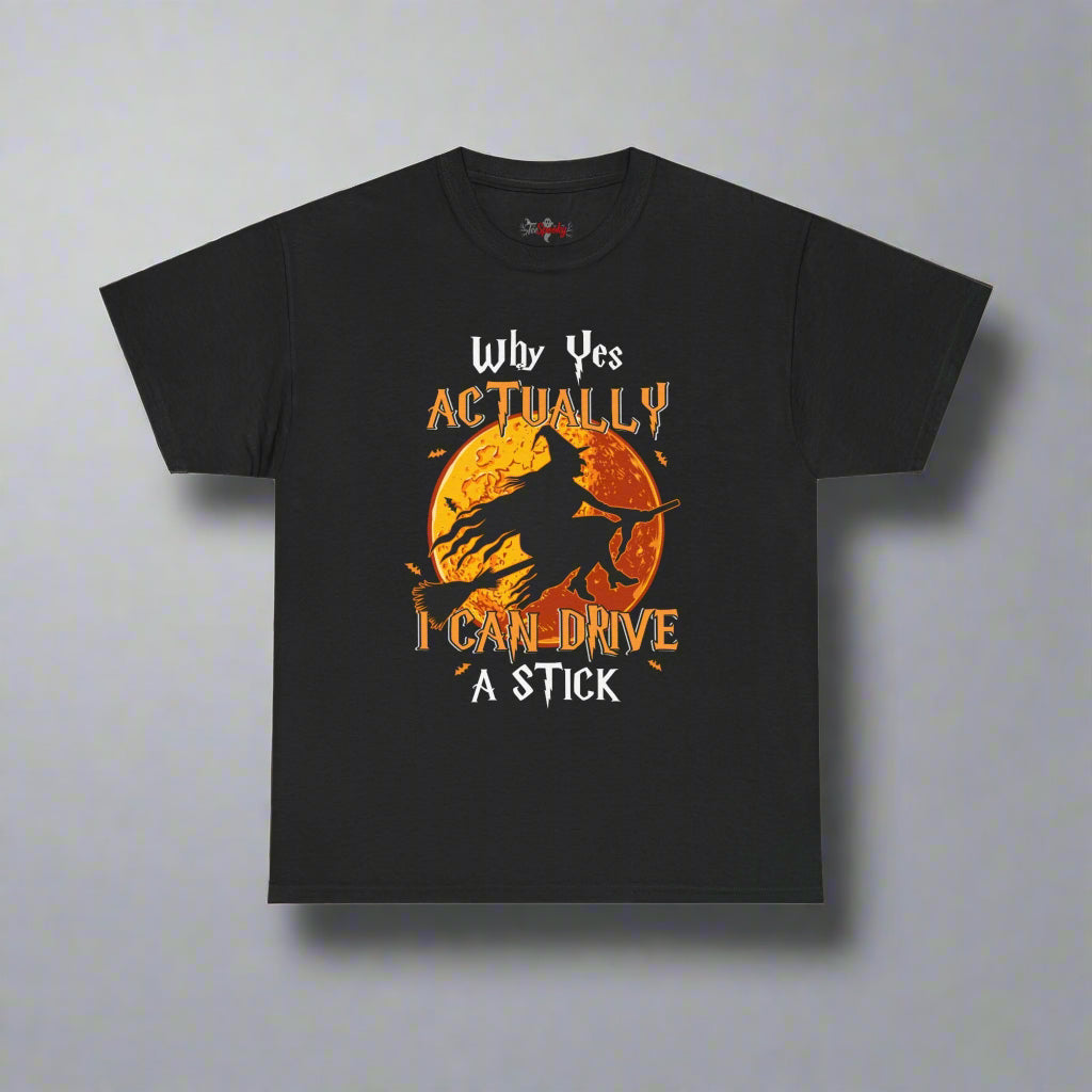 Funny Halloween I Can Drive Stick T-Shirt