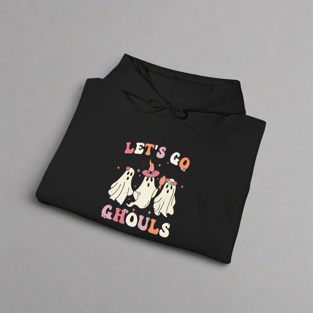 Funny Halloween Let's Go Ghouls I Love Candy Hoodie